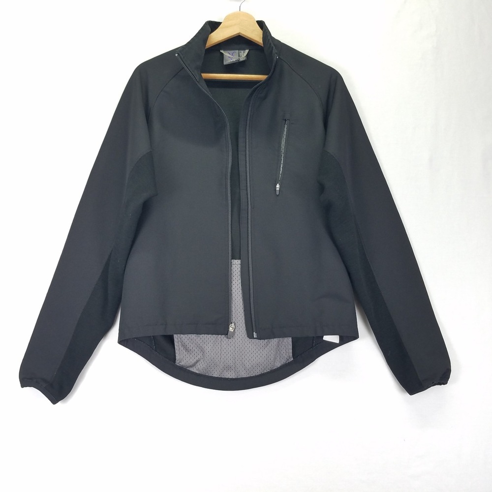 Ibex Men Merino Wool Blend Cycling Jacket Small USA Made Full Zip Performance